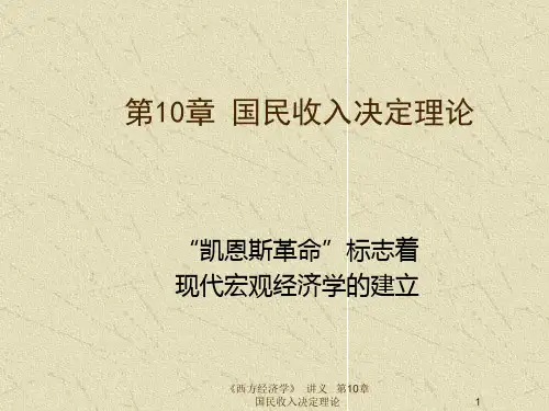 收益管理-国民收入决定理论1 精品