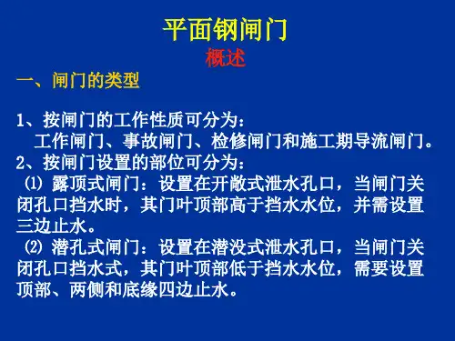 平面钢闸门