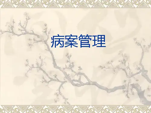 病案管理 ppt课件