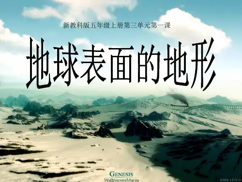 五年级上册科学课件-3.1.《地球表面的地形》教科版 (共8张PPT)