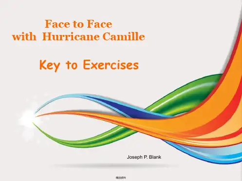 高级英语第一册Unit1FacetoFacewithHUrricaneCamille课后答案(共14