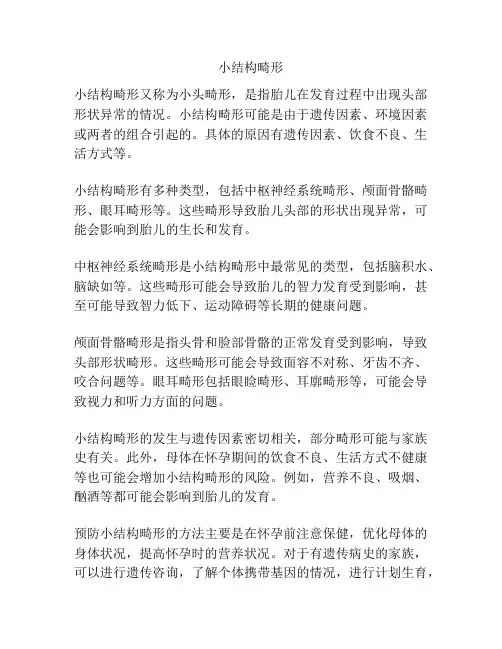 小结构畸形