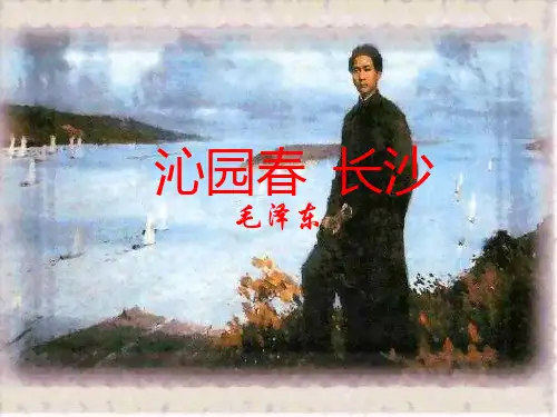 人教版必修一 《沁园春·长沙 》课件 (共31张)