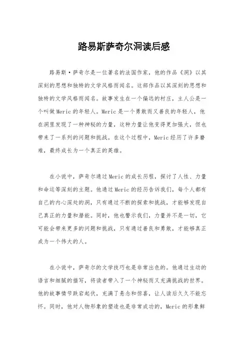 路易斯萨奇尔洞读后感