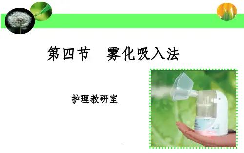 超声雾化吸入法ppt课件