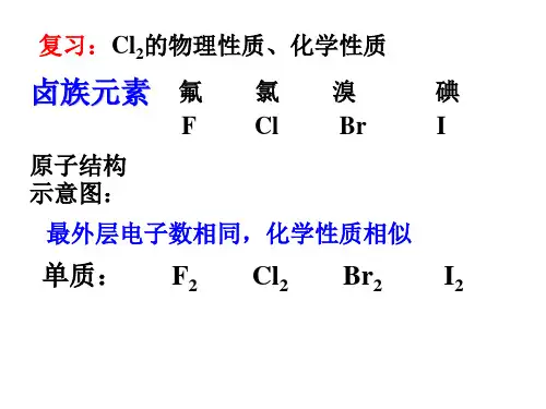 2.3溴碘的性质、卤族元素详解