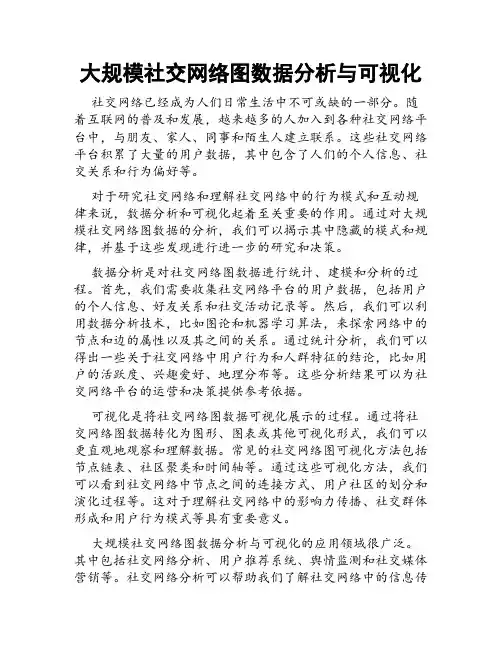 大规模社交网络图数据分析与可视化