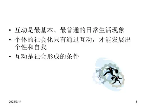 社会学概论第六章社会互动