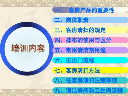 前厅客房培训ppt课件