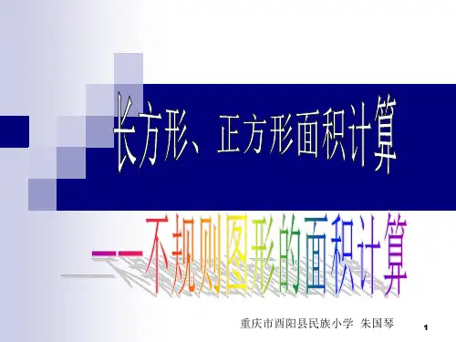 不规则图形面积计算PPT幻灯片课件