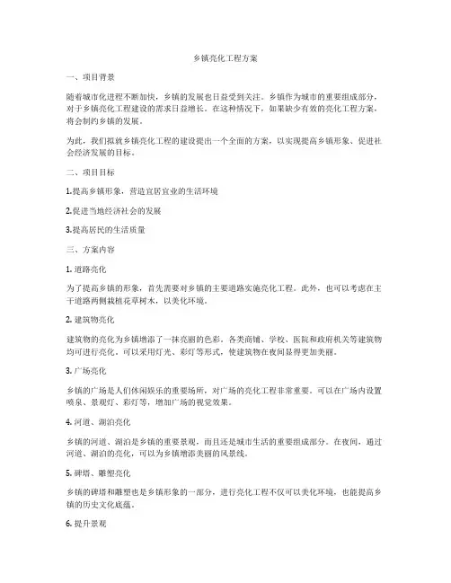 乡镇亮化工程方案