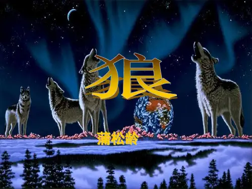初中语文人教版(部编)七年级上册20 狼