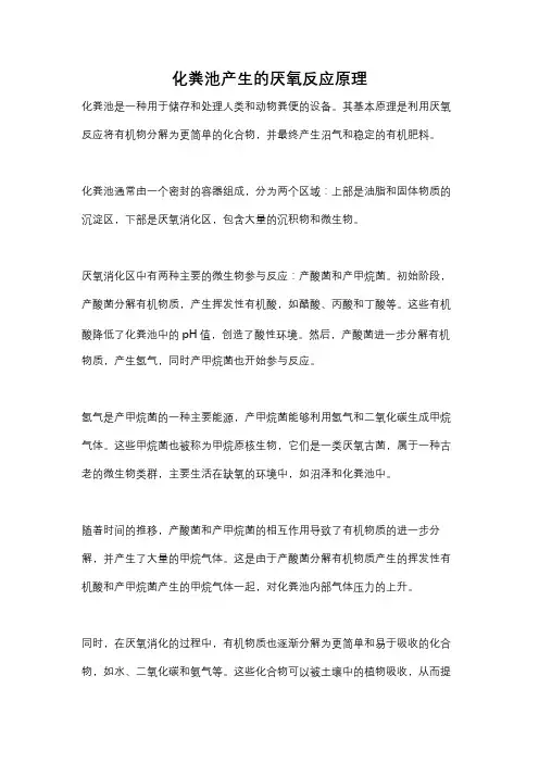 化粪池产生的厌氧反应原理
