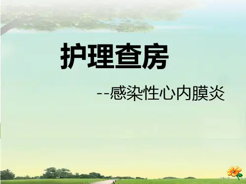 护理查房-感染性心内膜炎