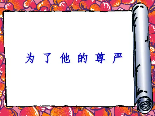 为了他的尊严完美版ppt课件
