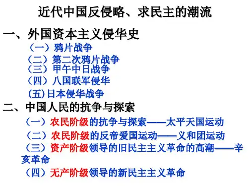 太平天国运动复习课件