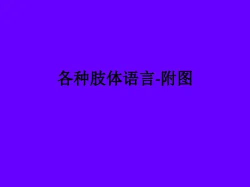 各种肢体语言-附图ppt课件