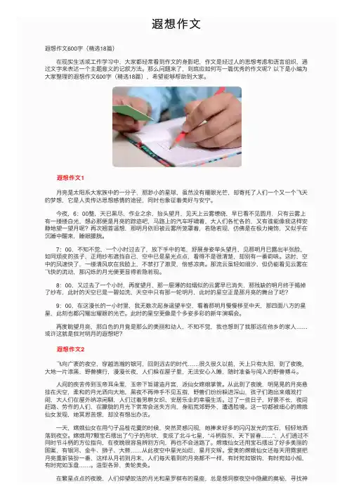 遐想作文——精选推荐