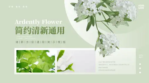 绿色小清新通用PPT模板