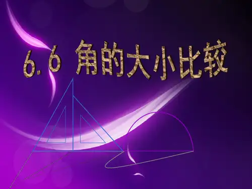 浙教版七年级数学上册6.6 角的大小比较公开课优质PPT课件(3)