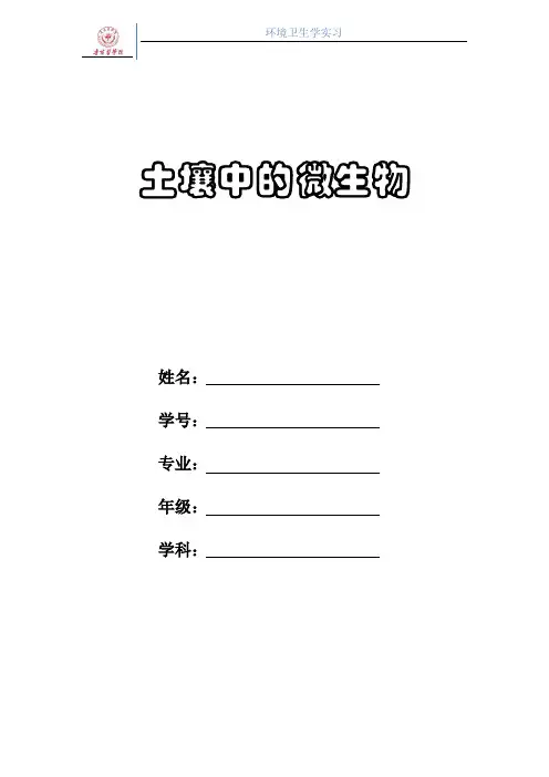 土壤中的微生物