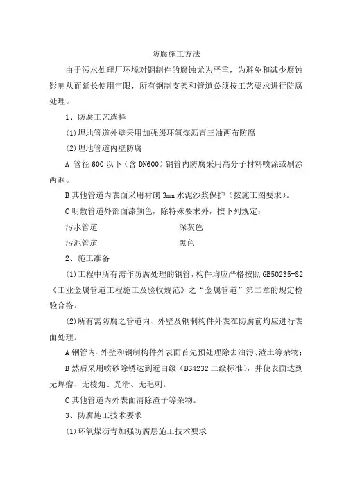 防腐施工方法