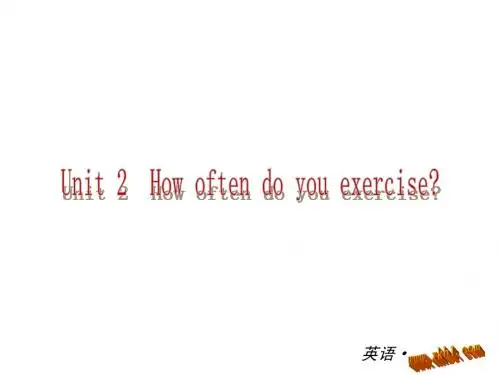 最新版新目标八年级上unite2练习题课件