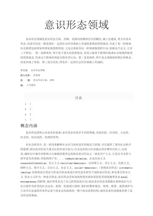 意识形态领域