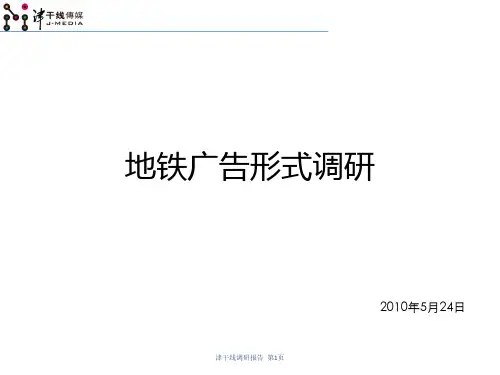 地铁广告形式调研
