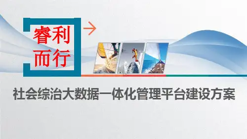 社会治安综合治理大数据一体化管理平台建设方案 社会综治大数据一体化管理平台建设方案