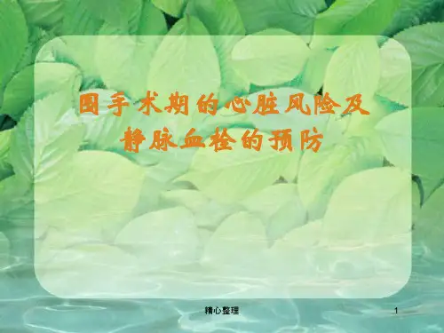 围手术期的心脏风险及汇总.ppt