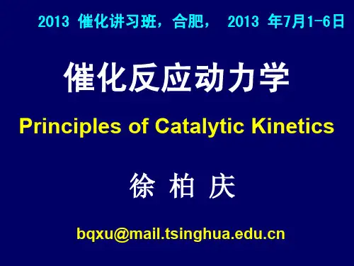 徐柏庆_催化反应动力学