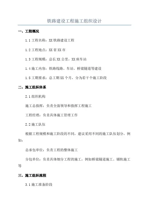 铁路建设工程施工组织设计