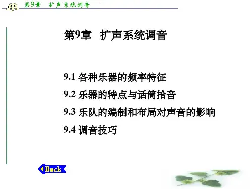 《扩声系统调音》PPT课件
