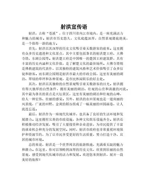 射洪宣传语