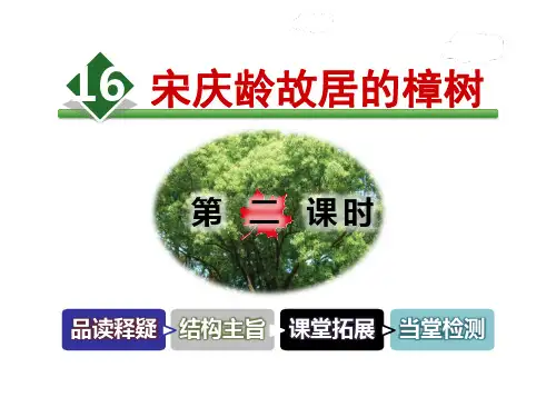 《宋庆龄故居的樟树》.PPT公开课