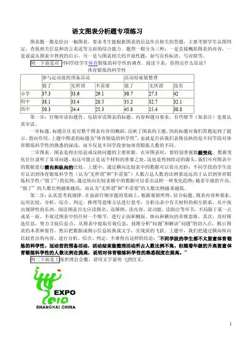 语文图表分析题专项练习