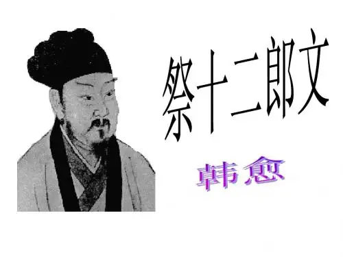 《祭十二郎文》ppt课件(12页)