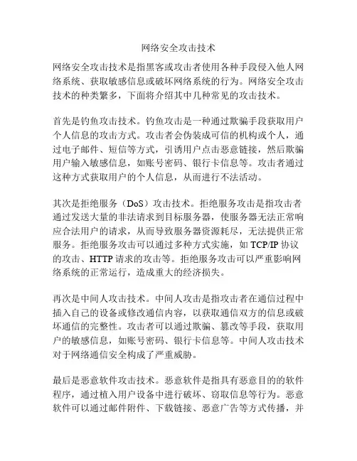 网络安全攻击技术