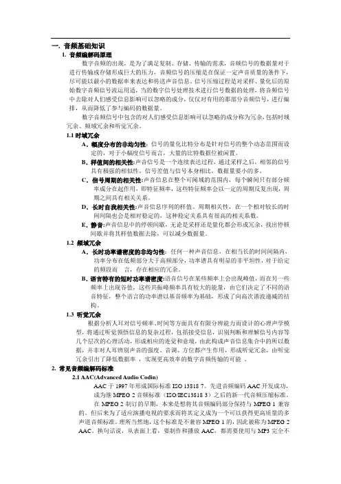 音频基础知识