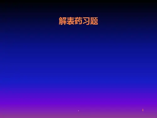 解表药清热药习题