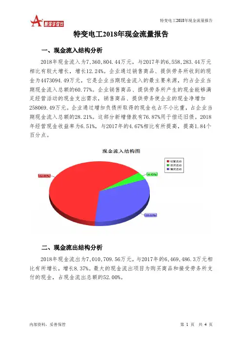 特变电工2018年现金流量报告-智泽华
