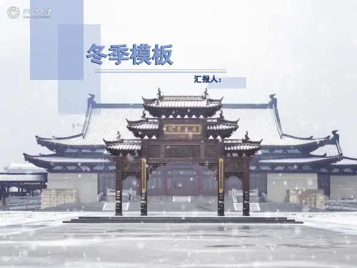 浙江大学冬天主题PPT模板