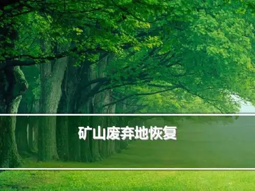 矿山恢复