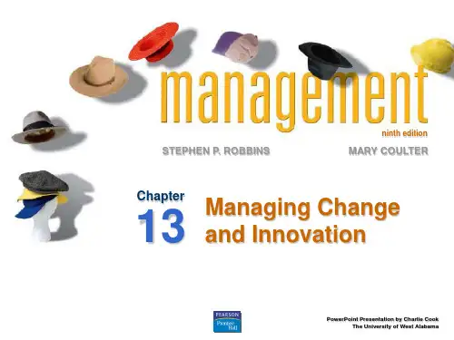 管理学课件第13章 变革与创新管理Managing Change and Innovation