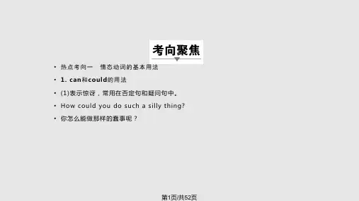 情态动词精品课件PPT课件