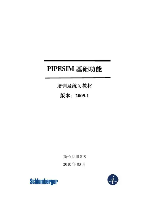 PIPESIM实例练习