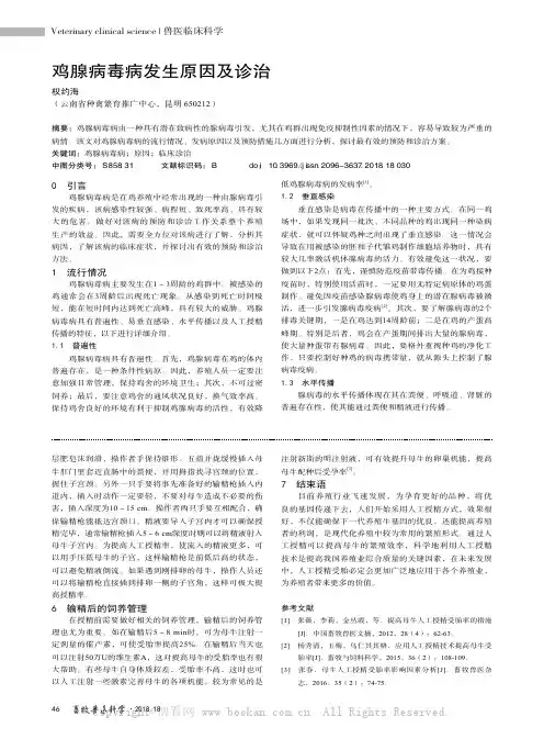 鸡腺病毒病发生原因及诊治