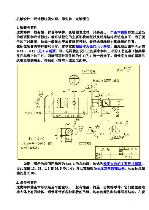 机械设计常用标注