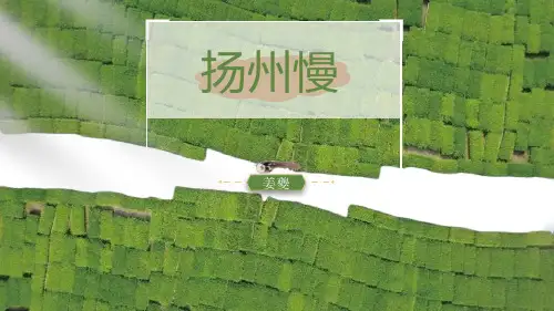 《扬州慢》PPT课件